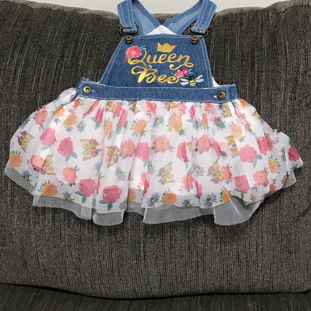 overall skirt for little girl